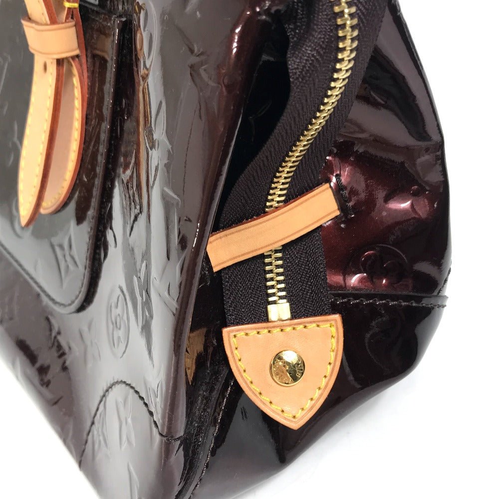 LOUIS VUITTON Shoulder Bag M93510 Patent leather wine-red Monogram Vernis Rosewood Avenue Women Used | AlmaBagz - Image 7