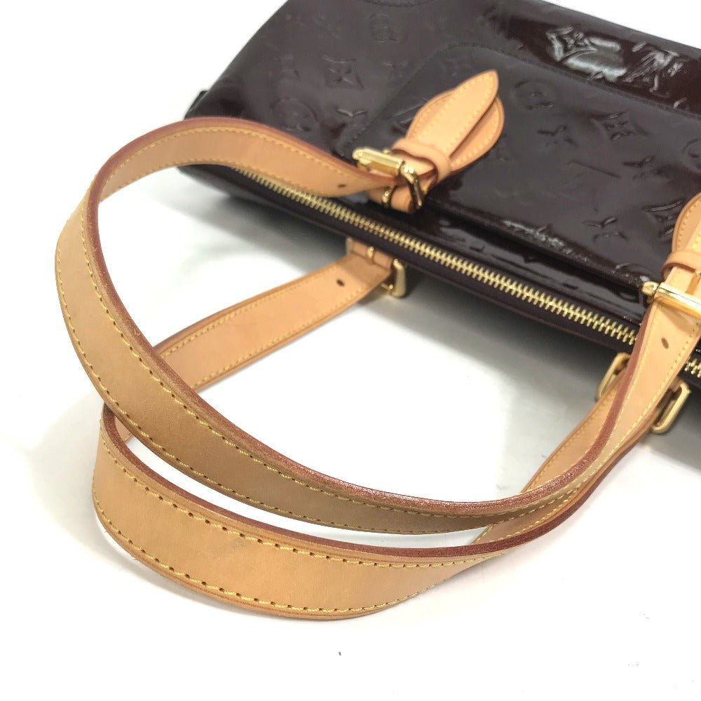 LOUIS VUITTON Shoulder Bag M93510 Patent leather wine-red Monogram Vernis Rosewood Avenue Women Used | AlmaBagz - Image 8