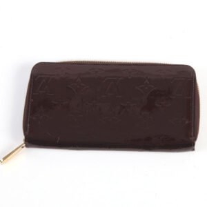 LOUIS VUITTON Long Wallet Purse M93522 Monogram Vernis Amarrant Zip Around Vernis Zippy wallet Women Used | AlmaBagz