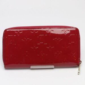 LOUIS VUITTON Long Wallet Purse M61379 Monogram Vernis Magenta Zip Around Vernis Zippy wallet Women Used | AlmaBagz