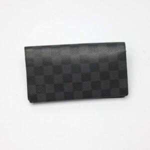 LOUIS VUITTON Long Wallet Purse N63116 Damier canvas Damier Graphite Damier Graphite Portefeuille Columbus mens Used | AlmaBagz