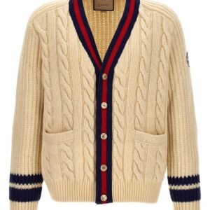 Gucci Men Web Ribbon Cardigan | AlmaBagz