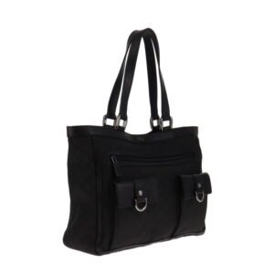 Gucci Black GG Vintage Abbey Tote | AlmaBagz