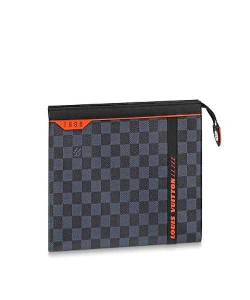 Louis Vuitton Pochette Voyage MM Damier Cobalt Canvas Race | AlmaBagz - Image 5