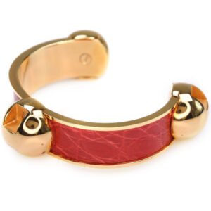 HERMES Bangle Metal leather gold Women Used | AlmaBagz