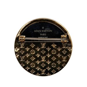 Louis Vuitton LV Logo Round Brochure M69645 Gold Silver  Metal  Louis Vuitton | AlmaBagz
