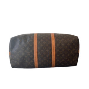 Louis Vuitton Brown Canvas Keepall Bandouliere 45 travel bag | AlmaBagz
