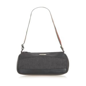 Gucci Web Denim Baguette | AlmaBagz