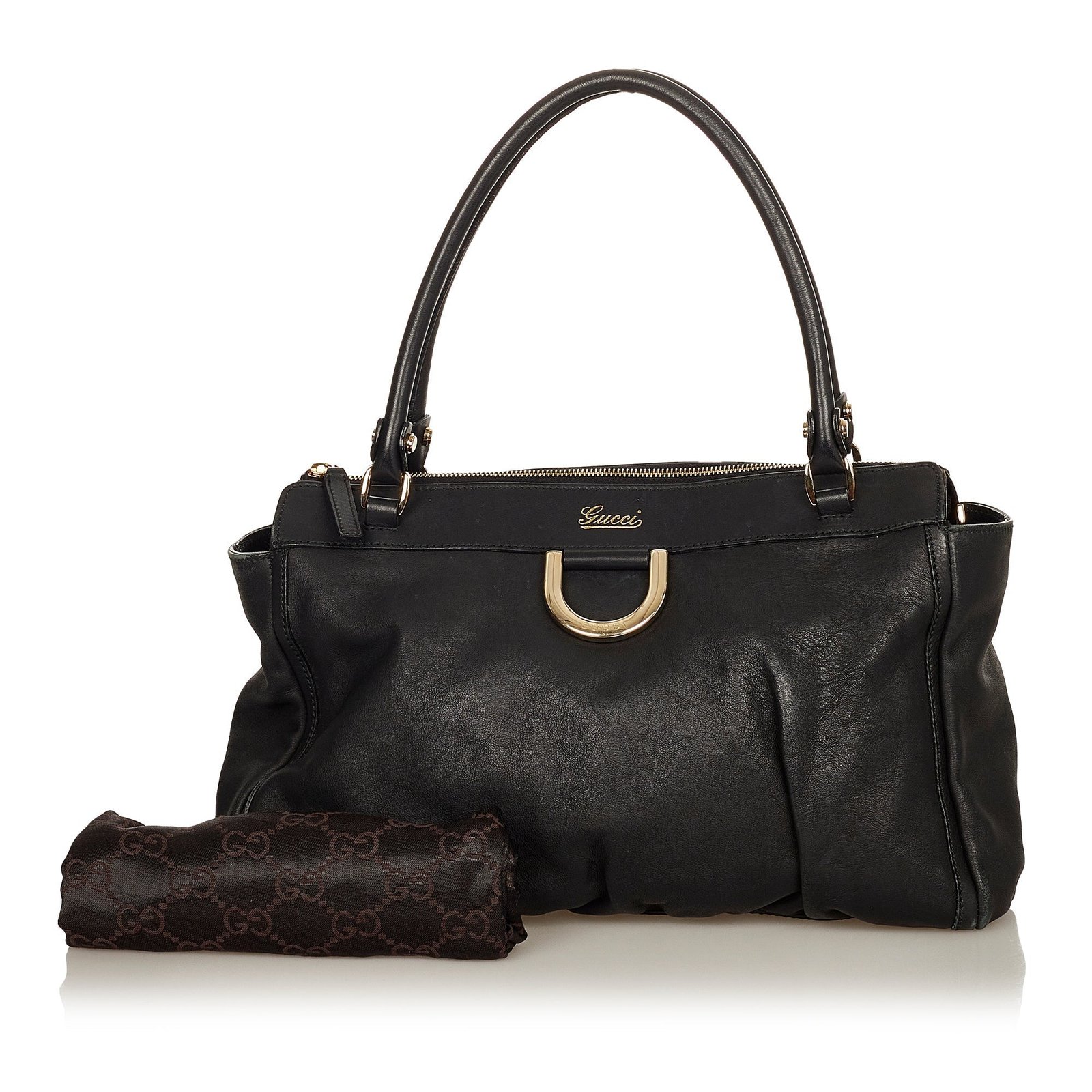 Gucci Abbey D-Ring Tote Bag Black | AlmaBagz - Image 9