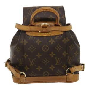 Louis Vuitton Gray Canvas Montsouris backpack bag | AlmaBagz