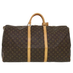 Louis Vuitton Brown Canvas Keepall 60 travel bag | AlmaBagz