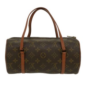 Louis Vuitton Brown Canvas Papillon 26 handbag bag | AlmaBagz