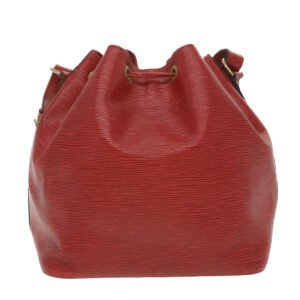 Louis Vuitton Red Leather Noe shoulder bag | AlmaBagz