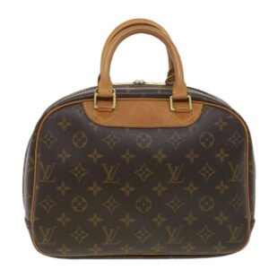 Louis Vuitton Brown Canvas Trouville handbag bag | AlmaBagz