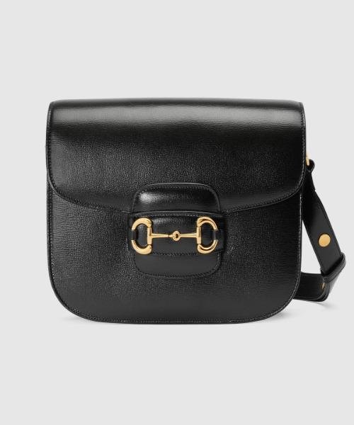 Gucci 1995 Horsebit Shoulder Bag Black | AlmaBagz - Image 16