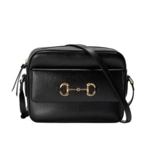 Gucci Black Horsebit 1955 Series Small Shoulder Bag | AlmaBagz