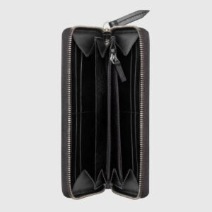 Gucci Kingsnake Print GG Supreme Zip Around Wallet Beige/Ebony | AlmaBagz
