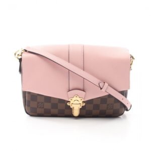 Louis Vuitton Pink Clapton Crossbody Bag Damier and Leather PM | AlmaBagz