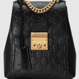 Gucci Padlock GG Signature Backpack Black | AlmaBagz