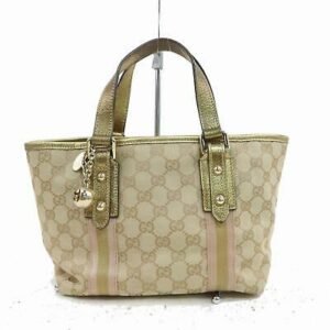 Gucci Tote Bag Light Brown Canvas (SHC1-15961) | AlmaBagz