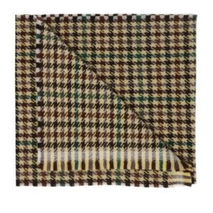 Gucci Houndstooth Kitten Robe Scarf in Brown | AlmaBagz