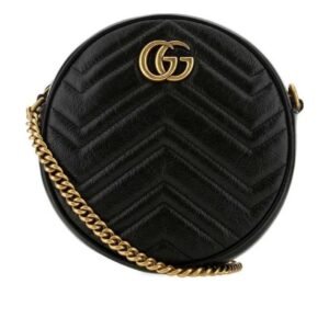 Gucci GG Marmont Series Round Mini Shoulder Bag | AlmaBagz