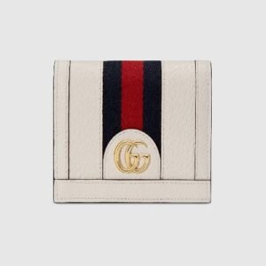 Gucci Ophidia Leather Case Wallet White | AlmaBagz