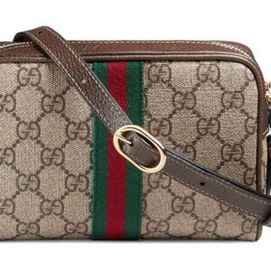 GUCCI Ophidia Series Bag MIni-Size Brown 'Cream' 517350-96IWS-8745 | AlmaBagz