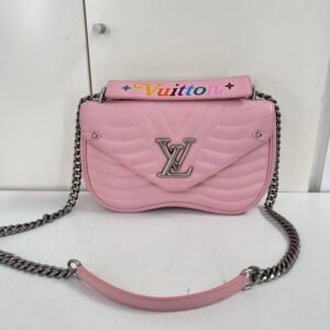 Louis Vuitton Pink Wave Chain Bag Quilted Leather PM | AlmaBagz