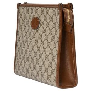 Gucci Beauty Case With Interlocking G 'Beige Ebony Brown Sugar' 672956-92TCG-8563 | AlmaBagz