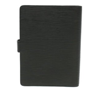Louis Vuitton Black Leather Agenda cover wallet accessories | AlmaBagz