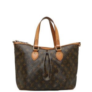 Louis Vuitton Palermo PM Handbag 2WAY M40145 Brown PVC Leather | AlmaBagz