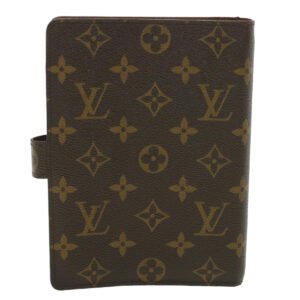 Louis Vuitton Brown Canvas Agenda MM wallet accessories | AlmaBagz
