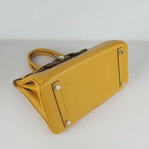 Hermes Birkin 30cm Togo Leather Handbags Yellow Silver | AlmaBagz