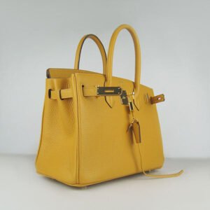 Hermes Birkin 30cm Togo Leather Handbags Yellow Golden | AlmaBagz