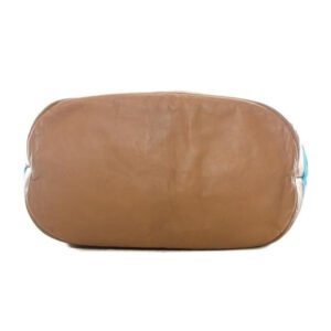 Gucci Vintage Pursesdesigner Purses Caramel Brown Leather And Multi Colored Fabric Satchel | AlmaBagz