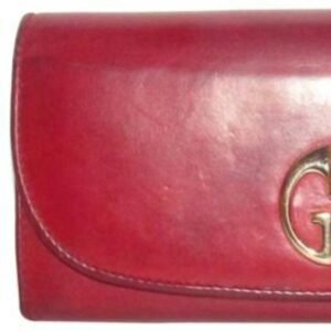 Gucci Supple Dark Red GG Leather XL Checkbook | AlmaBagz