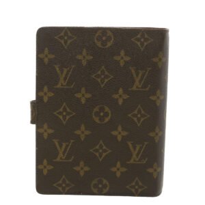 Louis Vuitton Brown Canvas Agenda cover wallet accessories | AlmaBagz