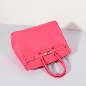 Hermes 35cm Birkin Bag Epsom Leather Rose Lipstick Gold | AlmaBagz