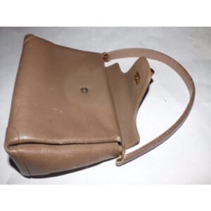 Gucci Daily Top Handle W Bamboo Clasp Brown Leather Shoulder Bag | AlmaBagz