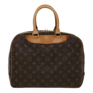 Louis Vuitton Brown Canvas Deauville handbag bag | AlmaBagz