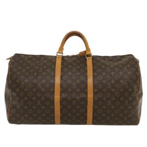 Louis Vuitton Brown Canvas Keepall 60 travel bag | AlmaBagz