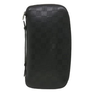 Louis Vuitton Black Leather Zippy wallet wallet accessories | AlmaBagz