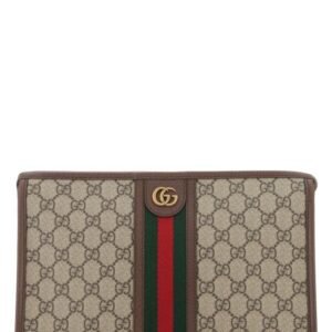 Gucci Man Gg Supreme Fabric Ophidia Pouch | AlmaBagz