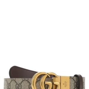 Gucci Woman Gg Supreme Fabric Gg Marmont Reversible Belt | AlmaBagz
