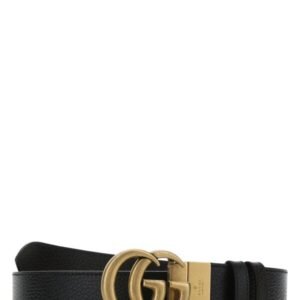Gucci Man Black Leather Reversible Belt | AlmaBagz