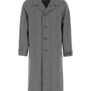 Gucci Man Embroidered Wool Blend Coat | AlmaBagz