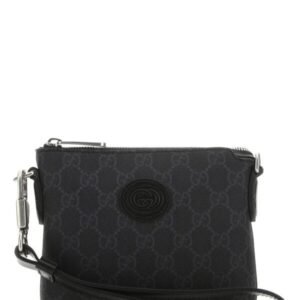 Gucci Man Black Gg Supreme Fabric Clutch | AlmaBagz