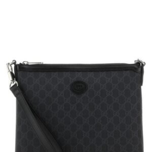 Gucci Man Black Gg Supreme Fabric Clutch | AlmaBagz