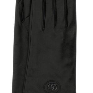 Gucci Man Black Leather Gloves | AlmaBagz